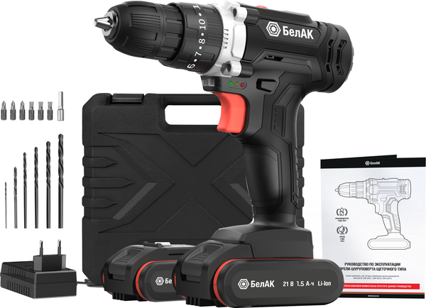 Аккумуляторная дрель-шуруповерт БелАК БАК53312