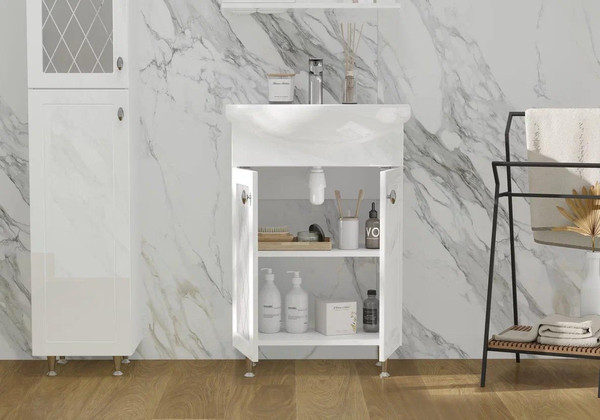 Тумба с умывальником Volna Milena 55.2D Балтика + Балтика 55