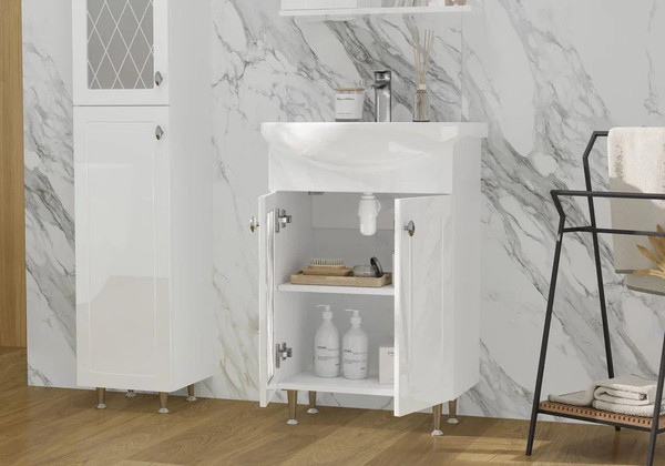 Тумба с умывальником Volna Milena 55.2D Балтика + Балтика 55