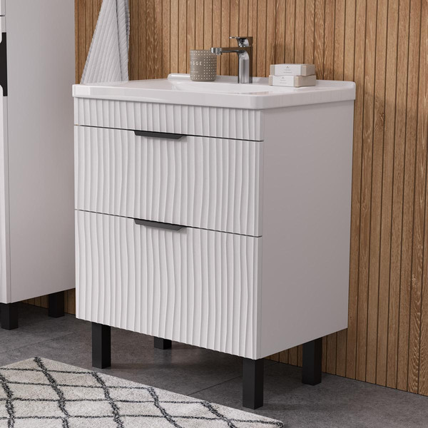 Тумба с умывальником Volna Lotty 70.2Y Миранда/Фостер/Pulsus + Миранда 70 - фото