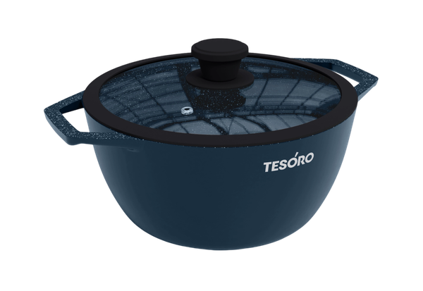 Кастрюля Tesoro Florence Induction Total Blue TF6640tbi - фото