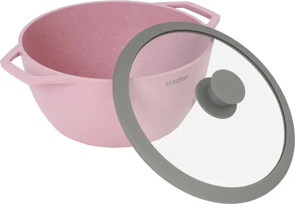 Кастрюля Tesoro Florence Induction Total Pink TF6640tpi