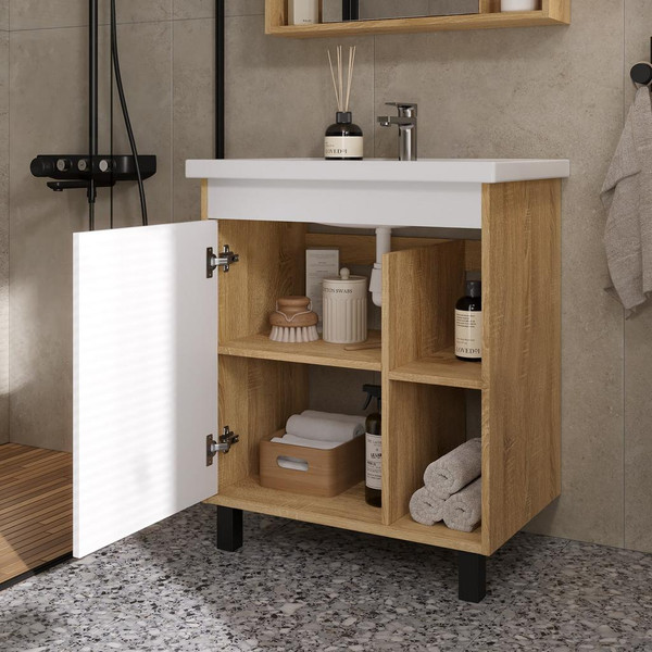 Тумба с умывальником Volna Osmond 70 + Фостер 70