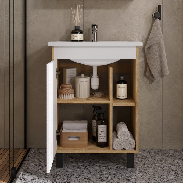 Тумба с умывальником Volna Osmond 60 + Фостер 60