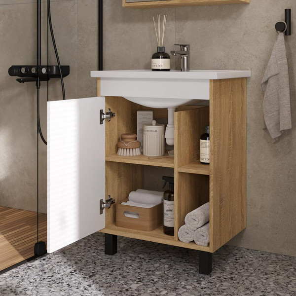 Тумба с умывальником Volna Osmond 60 + Фостер 60