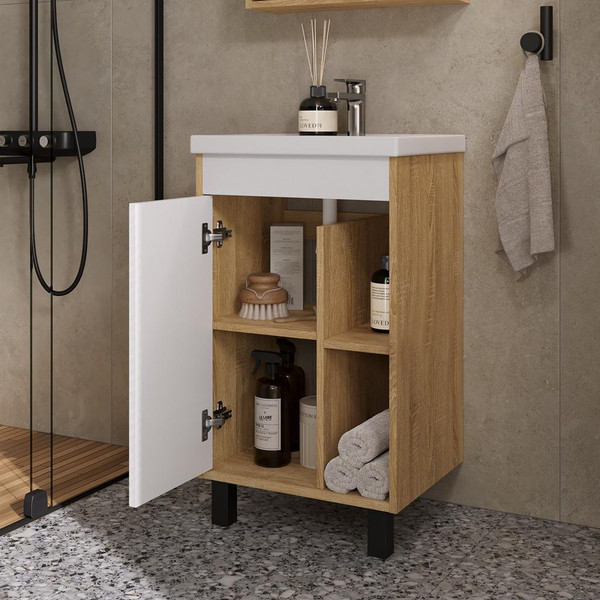 Тумба с умывальником Volna Osmond 50 + Фостер 50