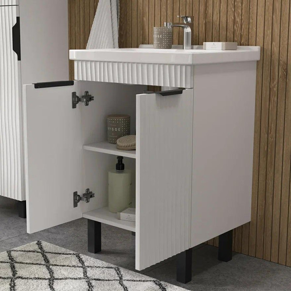 Тумба с умывальником Volna Lotty 60.2D Миранда + Миранда 60