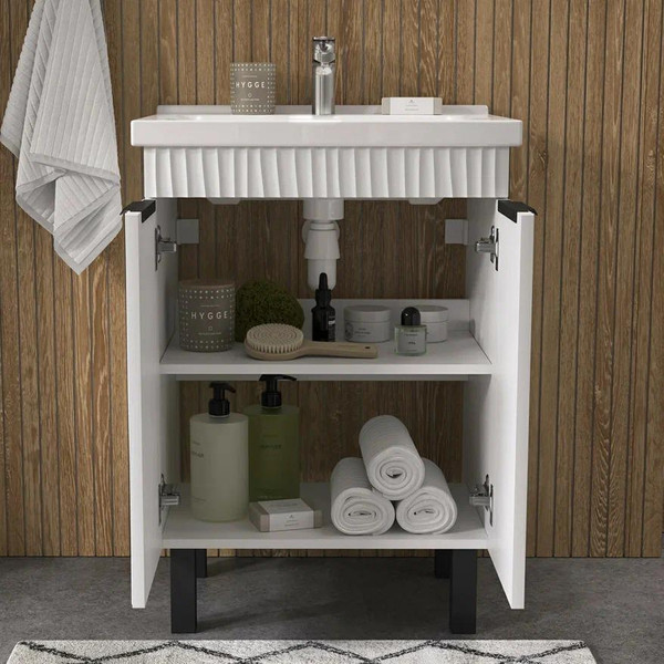 Тумба с умывальником Volna Lotty 60.2D Миранда + Миранда 60