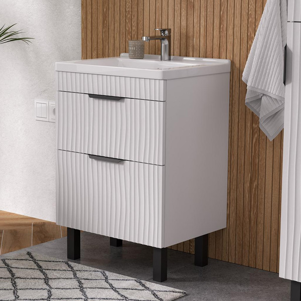 Тумба с умывальником Volna Lotty 60.2Y Миранда + Миранда 60 - фото