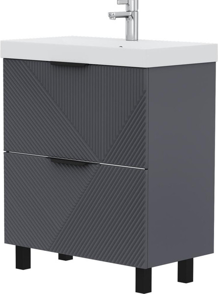 Тумба с умывальником Volna Geometry 70.2Y 9696 + Lake 70