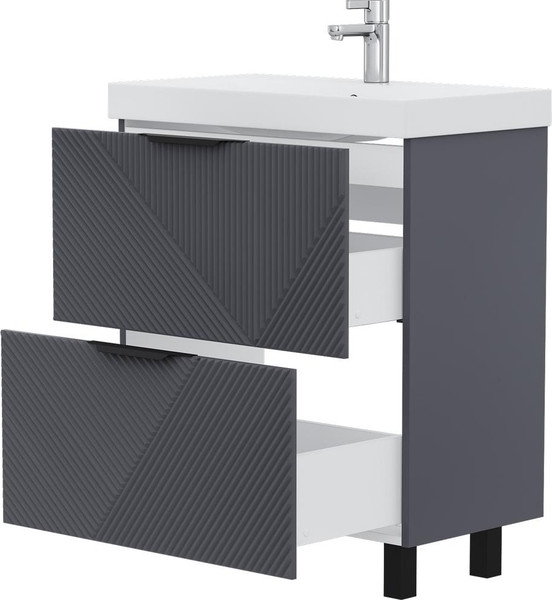 Тумба с умывальником Volna Geometry 70.2Y 9696 + Lake 70