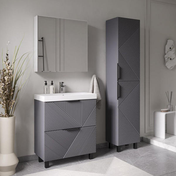 Тумба с умывальником Volna Geometry 70.2Y 9696 + Lake 70