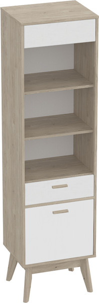 Шкаф-пенал с витриной Мебельград Калгари - фото