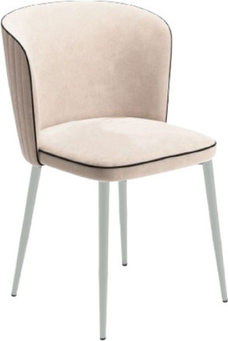 Стул Табурет Милано поворотный (бренди 03/кант черный/каркас белый) - фото