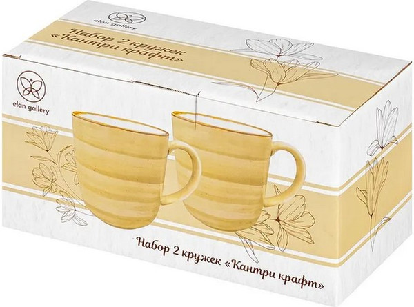 Набор кружек Elan Gallery Кантри Крафт / 520185