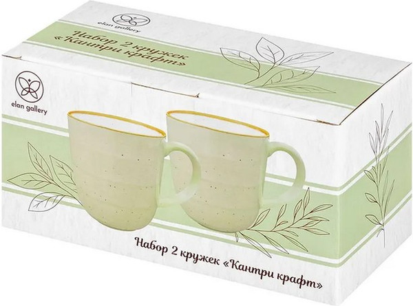 Набор кружек Elan Gallery Кантри Крафт / 520186
