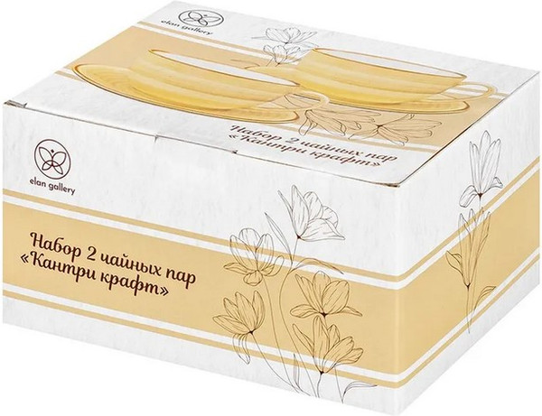 Набор для чая/кофе Elan Gallery Кантри Крафт / 520187
