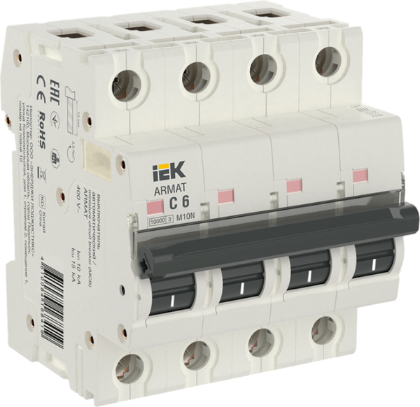 Выключатель автоматический IEK AR-M10N-4-C006 - фото