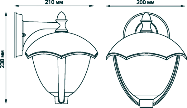 Бра уличное Gauss GD028