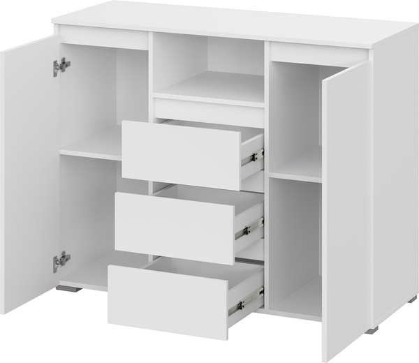 Тумба Тащи в дом Люмо КМ 01 (белый/белый)