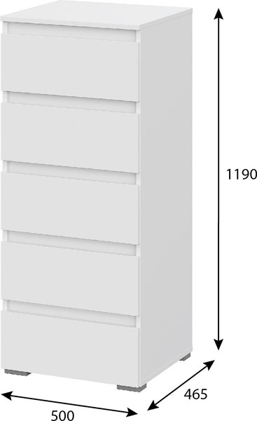 Комод Тащи в дом Люмо КМ 03 5 ящиков