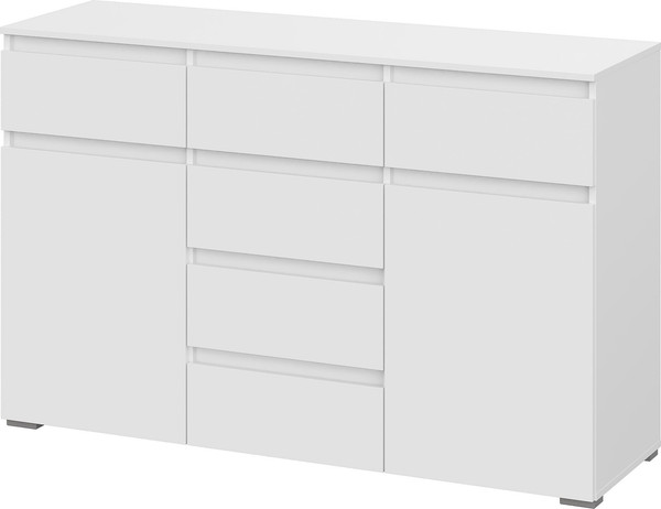 Тумба Тащи в дом Люмо КМ 05 6 ящиков (белый/белый) - фото