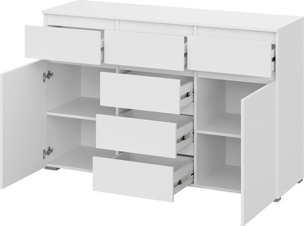 Тумба Тащи в дом Люмо КМ 05 6 ящиков (белый/белый)