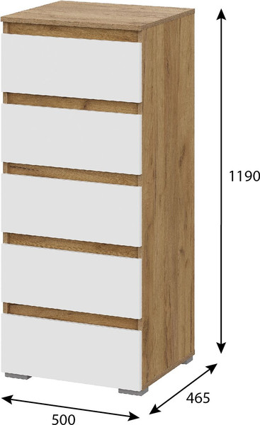 Комод Тащи в дом Люмо КМ 03 5 ящиков