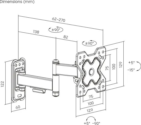 Кронштейн для телевизора Roome LDA40-112-R
