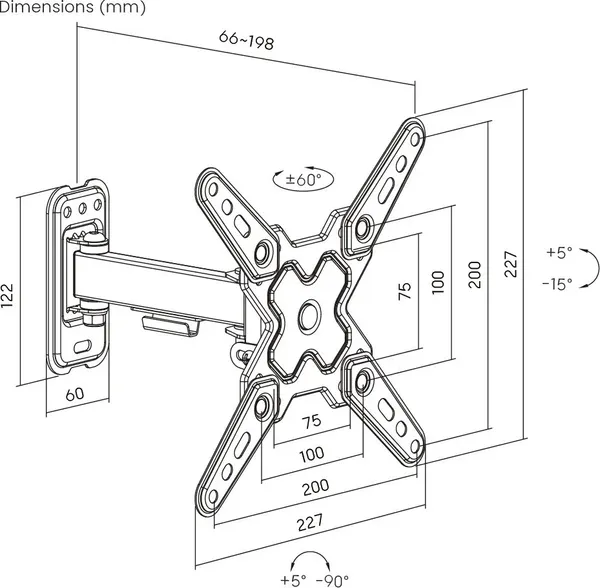 Кронштейн для телевизора Roome LDA40-221-R