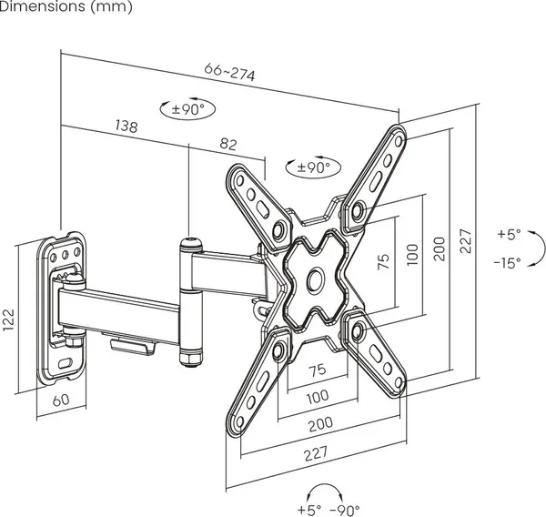 Кронштейн для телевизора Roome LDA40-222-R