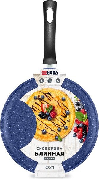 Блинная сковорода Нева Металл Посуда 6224bl