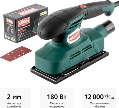 Вибрационная шлифовальная машина Hammer Flex PSM180