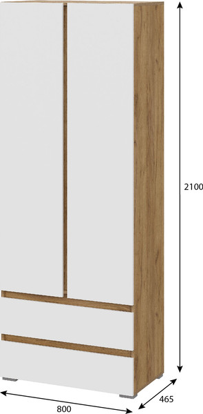 Шкаф Тащи в дом Люмо 2-х створчатый ШК 01