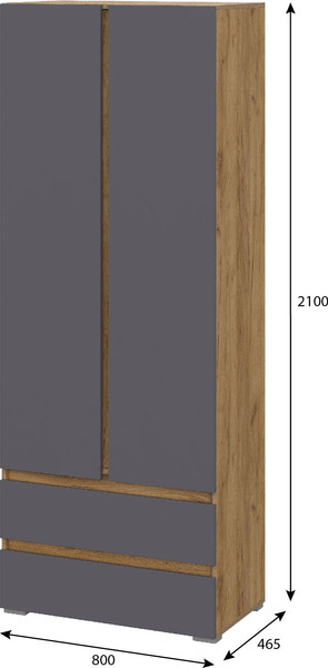 Шкаф Тащи в дом Люмо 2-х створчатый ШК 01