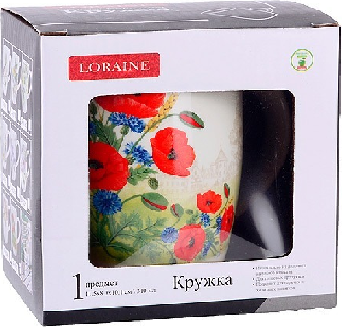 Кружка Loraine Цветущие Маки / 60270