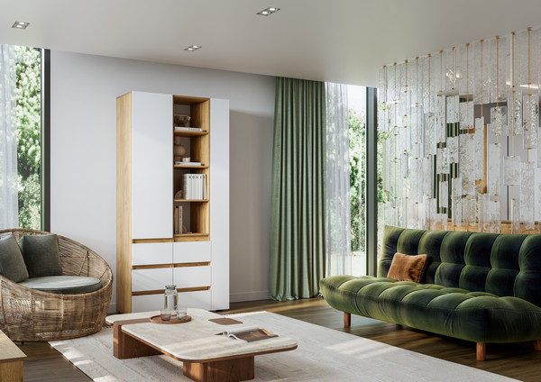 Стеллаж Тащи в дом Люмо открытый с ящиками ПН 02