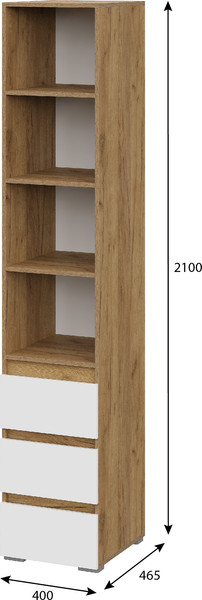 Стеллаж Тащи в дом Люмо открытый с ящиками ПН 02