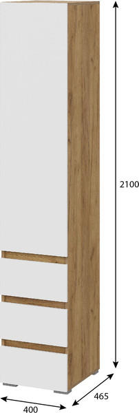 Шкаф-пенал Тащи в дом Люмо с ящиками ПН 03