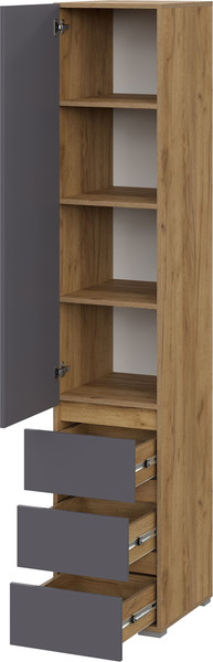 Шкаф-пенал Тащи в дом Люмо с ящиками ПН 03