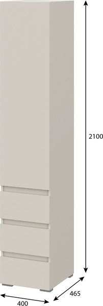 Шкаф-пенал Тащи в дом Люмо с ящиками ПН 03