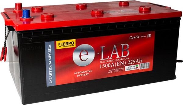 Автомобильный аккумулятор E-Lab 1 500A D6 6СТ-225 / 225 111 K11 (225 А/ч) - фото