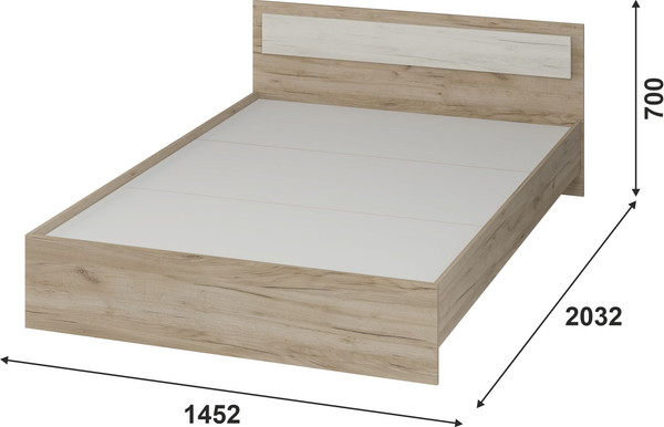 Полуторная кровать Тащи в дом Гармония КР602 140х200