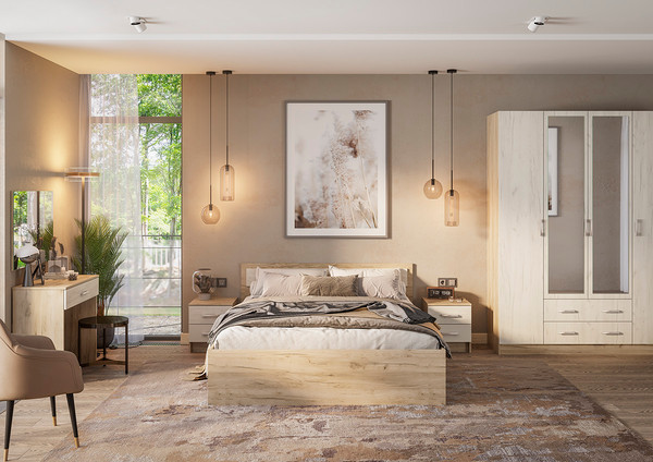 Полуторная кровать Тащи в дом Гармония КР602 140х200