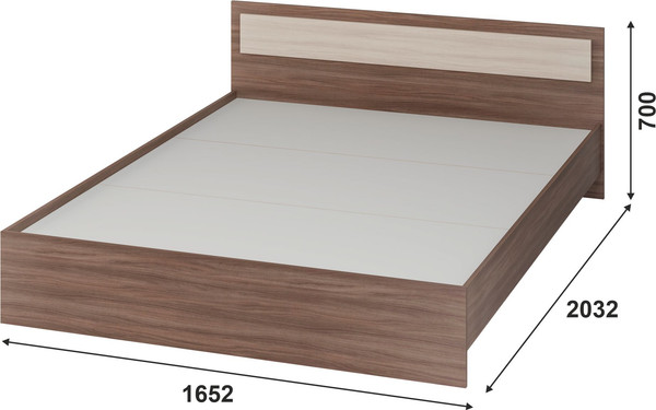 Двуспальная кровать Тащи в дом Гармония КР601 160х200