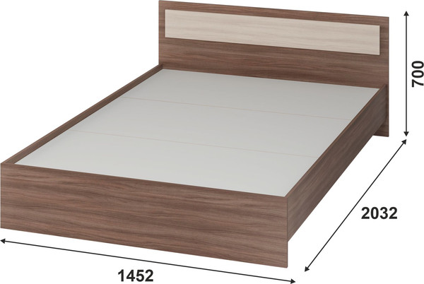 Полуторная кровать Тащи в дом Гармония КР602 140х200