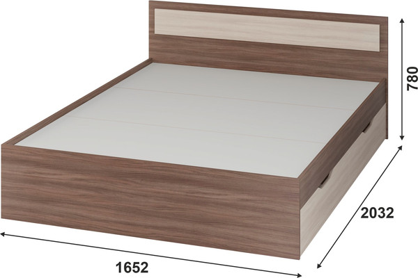 Двуспальная кровать Тащи в дом Гармония КР604 160х200