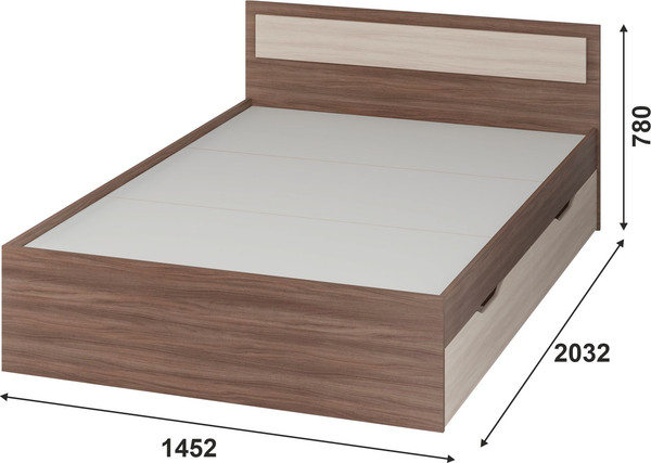 Полуторная кровать Тащи в дом Гармония КР605 140х200