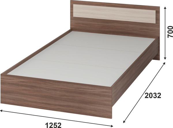 Полуторная кровать Тащи в дом Гармония КР609 120х200