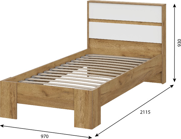 Односпальная кровать Тащи в дом Люмо КР 01 970х928х2114
